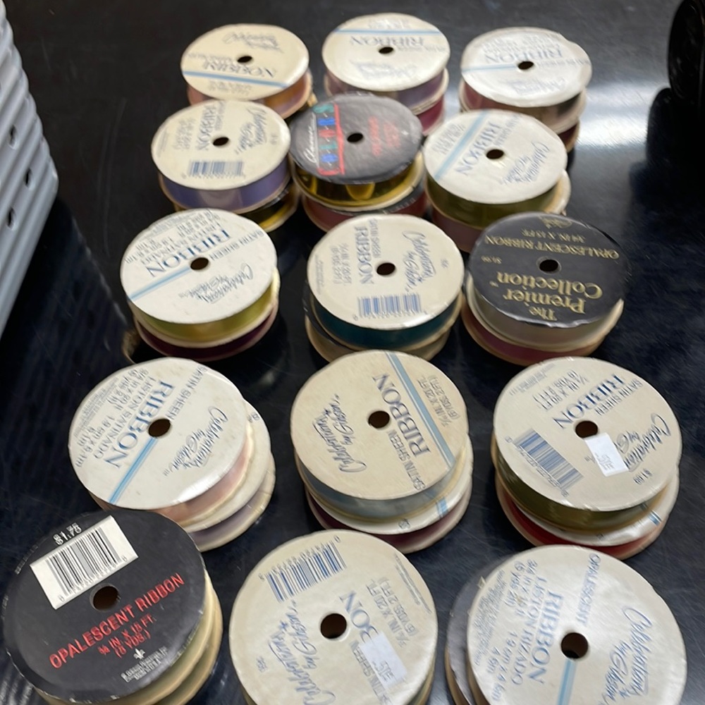 Satin ribbon bundle
